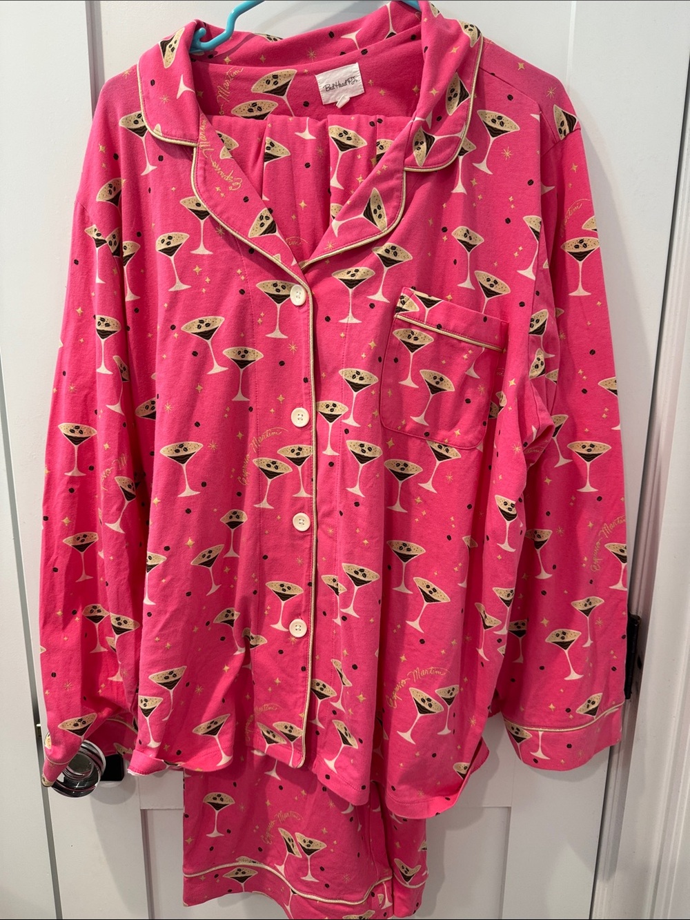 BedHead Hot Pink Martini Glass women’s Pajama Set